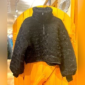Sofie the Label Tulle Rose 🌹 3/4 Fleece Zip Jacket